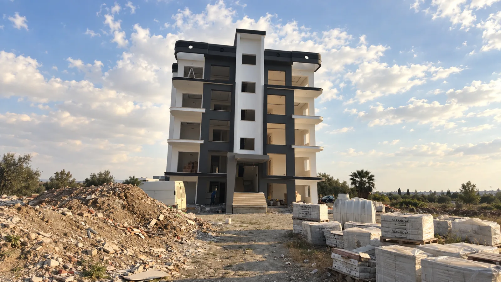 Şantiyede proje ekibi